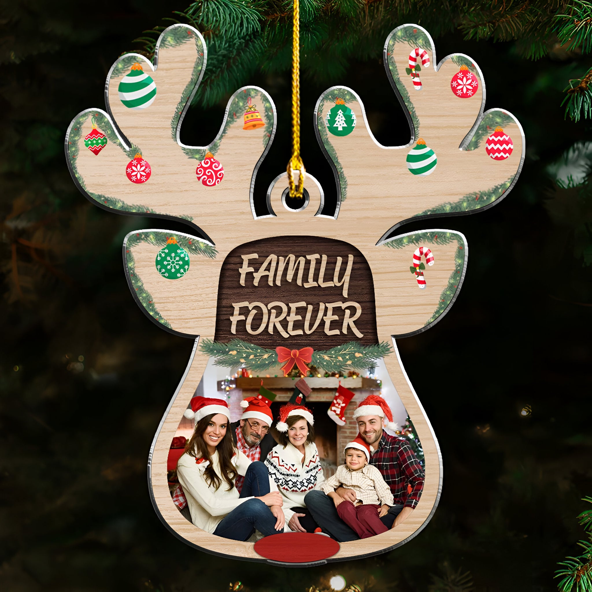 Cozy Holiday - Personalized Custom Acrylic Ornament ORN0710