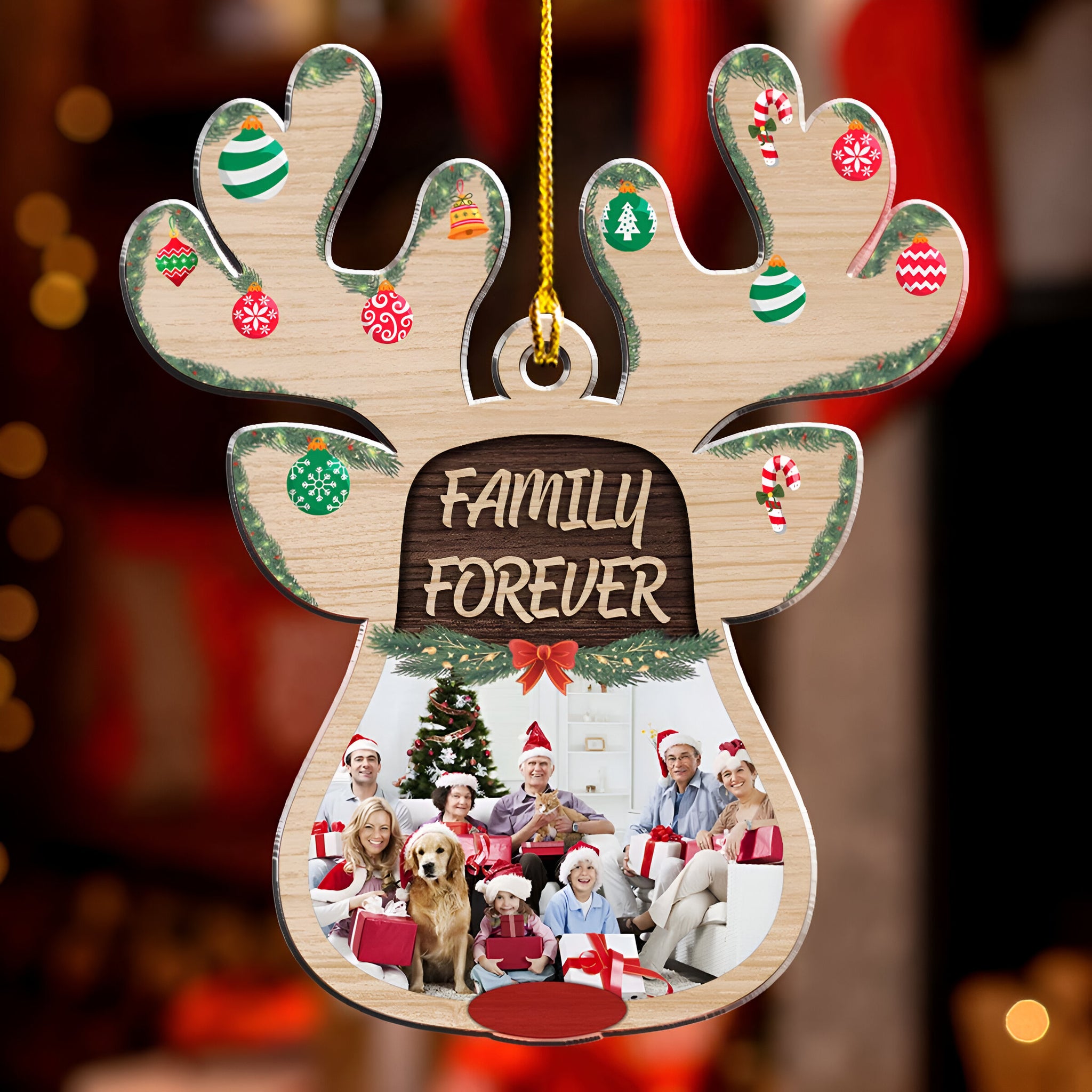 Cozy Holiday - Personalized Custom Acrylic Ornament ORN0710