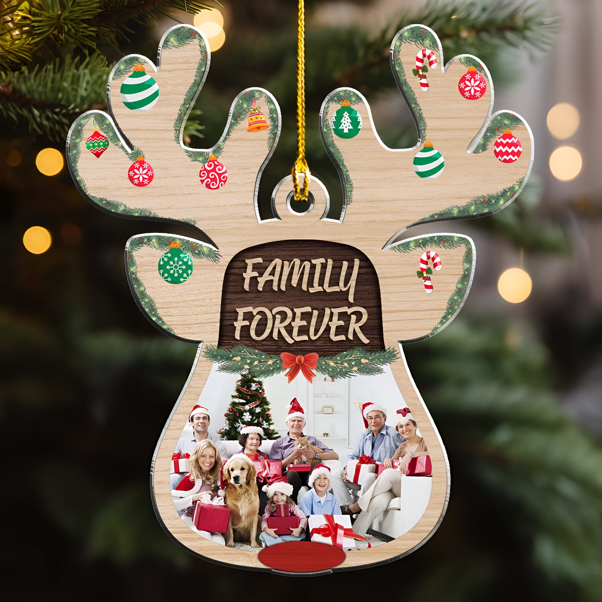 Cozy Holiday - Personalized Custom Acrylic Ornament ORN0710