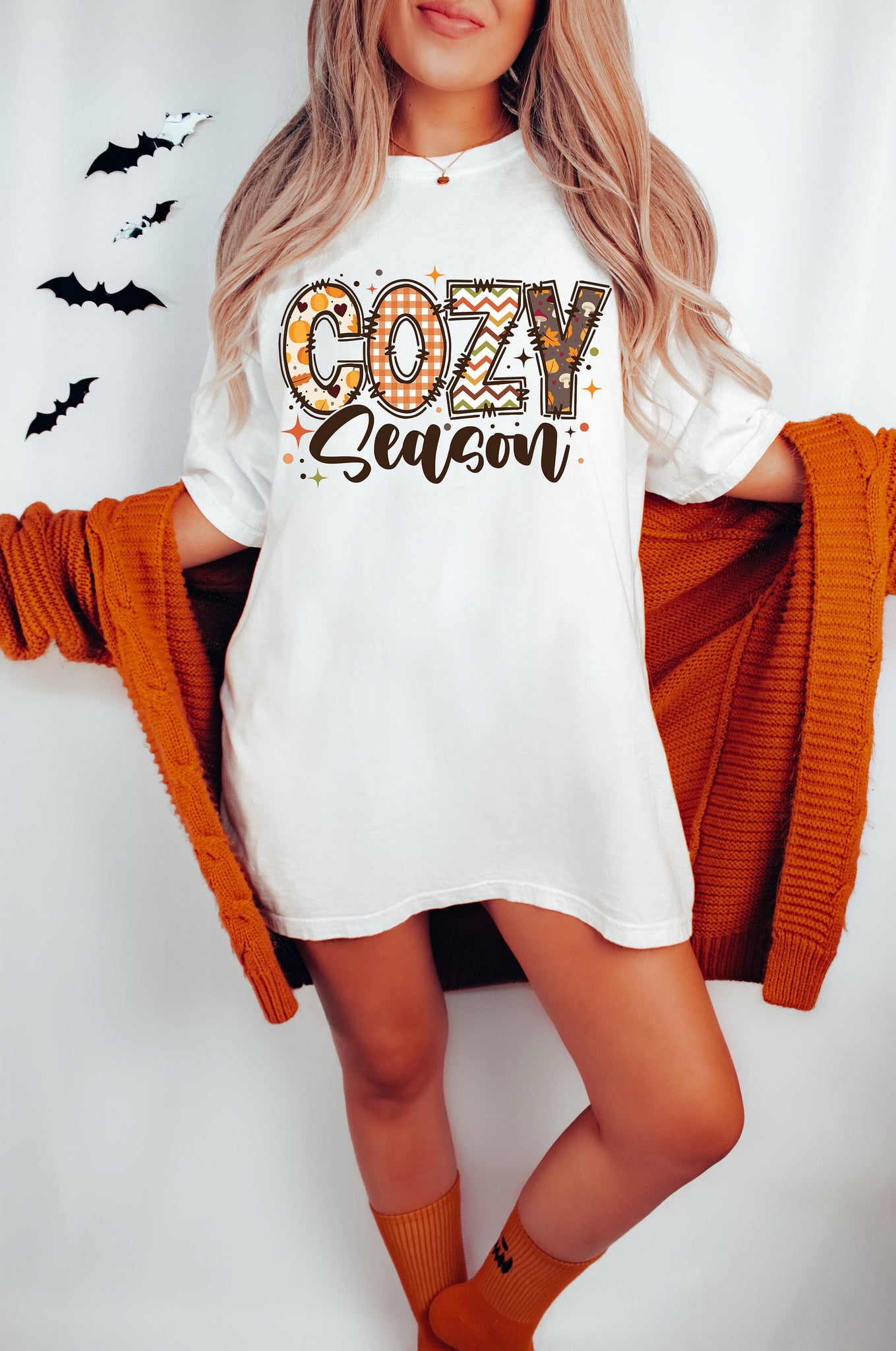 Cozy Season PNG, Fall Png, Autumn Png, Thanksgiving Png, Fall Sublimation Design, Retro Halloween Png, Cozy T shirt Sublimation Design SCU