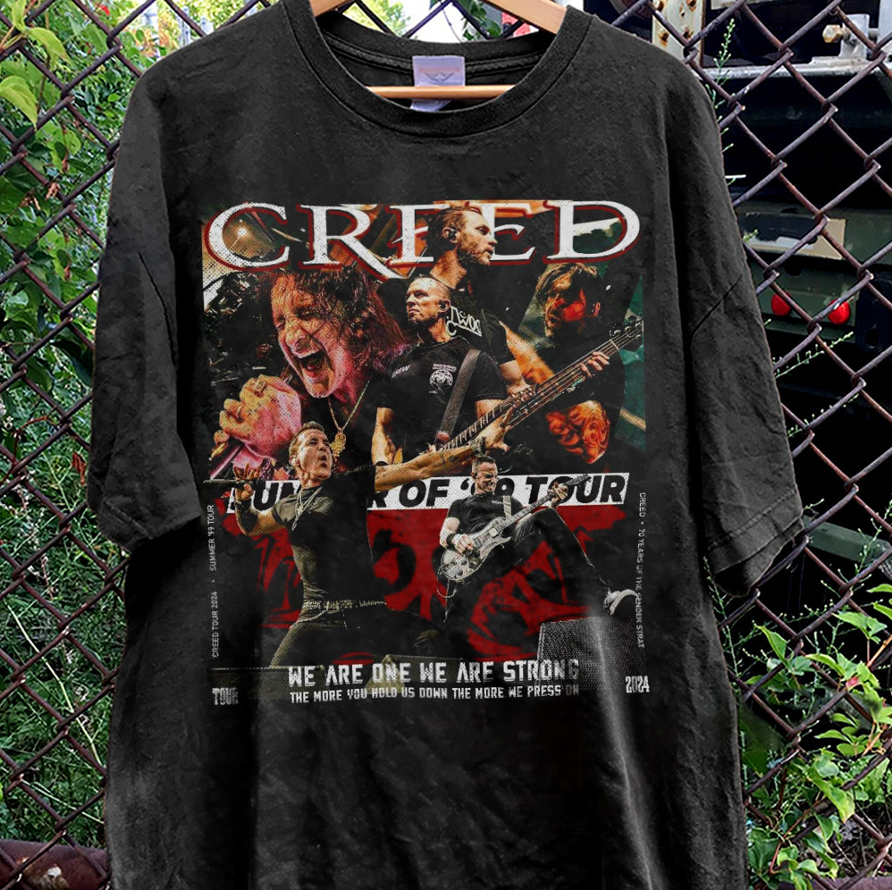 Creed Band 2024 Tour Summer Of 99 Tour Shirt, Creed Rock Band 90s Concerts Music Unisex Shirt, Music Tour 2024, Creed Tour MS24