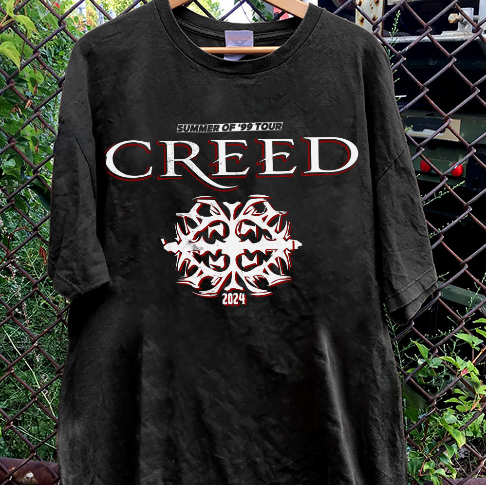 Creed Band Bootleg T-Shirt, Creed Band Fan Gift Shirt, Creed 2024 Tour Shirt, Rock Band Creed Graphic Shirt, Trending Shirt T