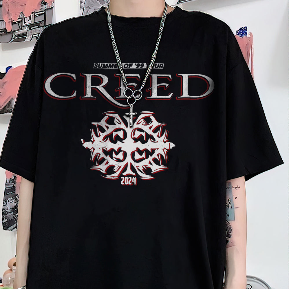 Creed Band Bootleg T-Shirt, Creed Band Fan Gift Shirt, Creed 2024 Tour Shirt, Rock Band Creed Graphic Shirt, Trending Shirt T