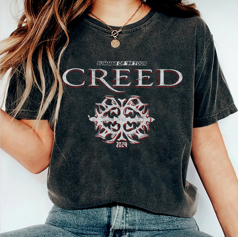 Creed Band Bootleg T-Shirt, Creed Band Fan Gift Shirt, Creed 2024 Tour Shirt, Rock Band Creed Graphic Shirt, Trending Shirt T