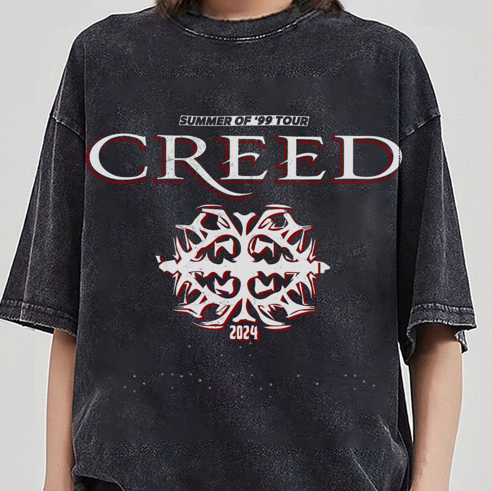 Creed Band Bootleg T-Shirt, Creed Band Fan Gift Shirt, Creed 2024 Tour Shirt, Rock Band Creed Graphic Shirt, Trending Shirt T