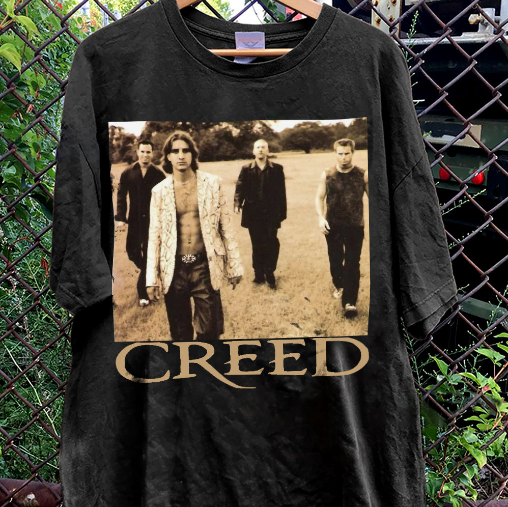 Creed Band Bootleg T-Shirt, Creed Band Fan Gift Shirt, Creed 2024 Tour Shirt, Rock Band Creed Graphic Shirt, V3 Trending Shirt T