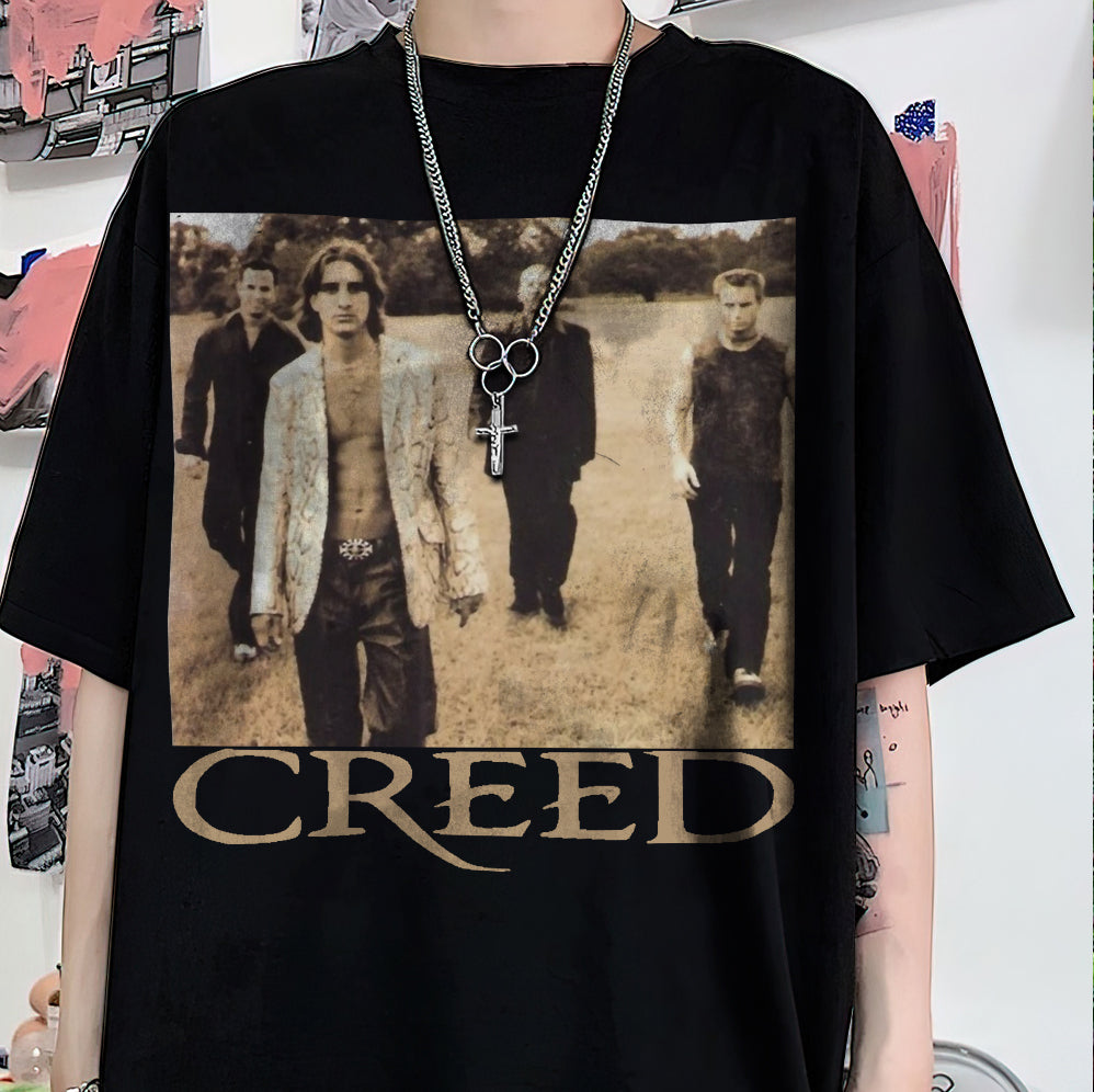 Creed Band Bootleg T-Shirt, Creed Band Fan Gift Shirt, Creed 2024 Tour Shirt, Rock Band Creed Graphic Shirt, V3 Trending Shirt T