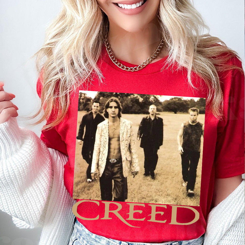 Creed Band Bootleg T-Shirt, Creed Band Fan Gift Shirt, Creed 2024 Tour Shirt, Rock Band Creed Graphic Shirt, V3 Trending Shirt T