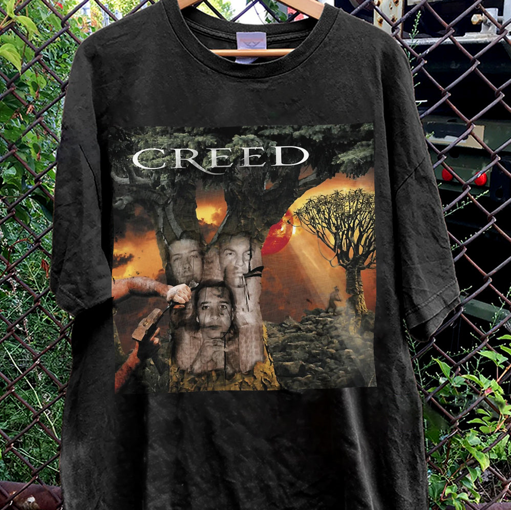 Creed Band Bootleg T-Shirt, Creed Band Fan Gift Shirt, Creed 2024 Tour Shirt, Rock Band Creed Graphic Shirt, V4 Trending Shirt T