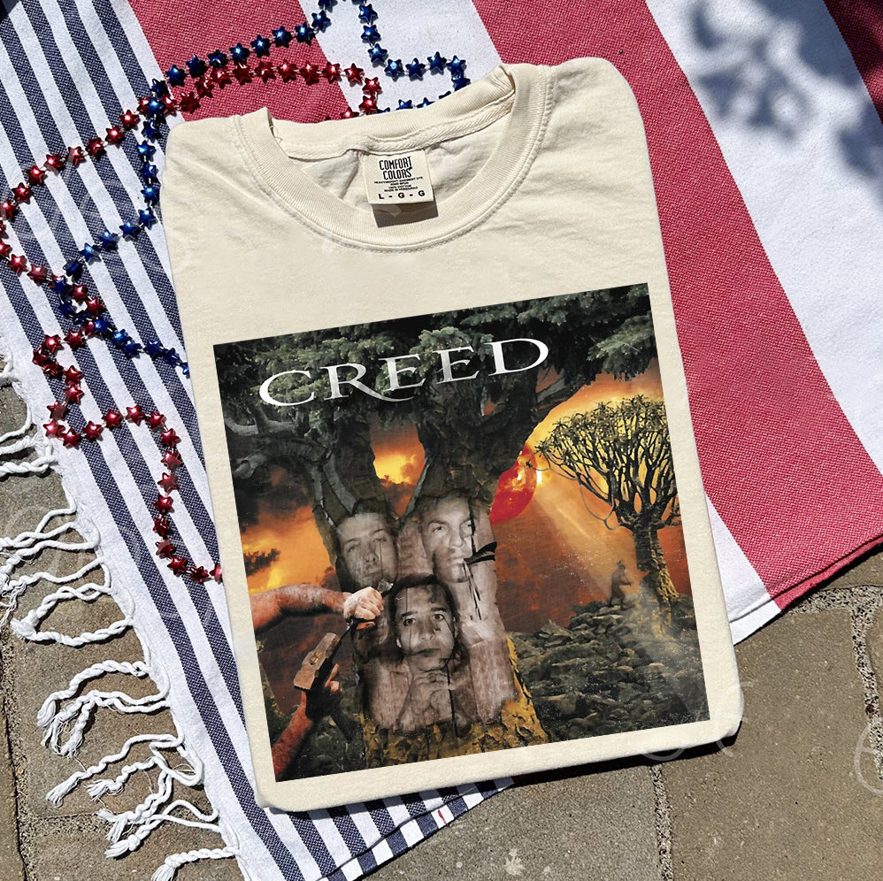 Creed Band Bootleg T-Shirt, Creed Band Fan Gift Shirt, Creed 2024 Tour Shirt, Rock Band Creed Graphic Shirt, V4 Trending Shirt T