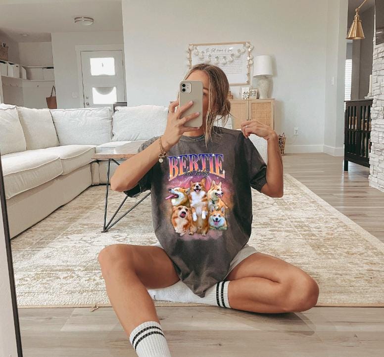 Custom Comfort Colors? Retro Dog Shirt, Personalized Pet Tee, Custom Photo Vintage 90s Graphic, Bootleg Rap Dog Shirt, Custom Design Tshirt CUSFB