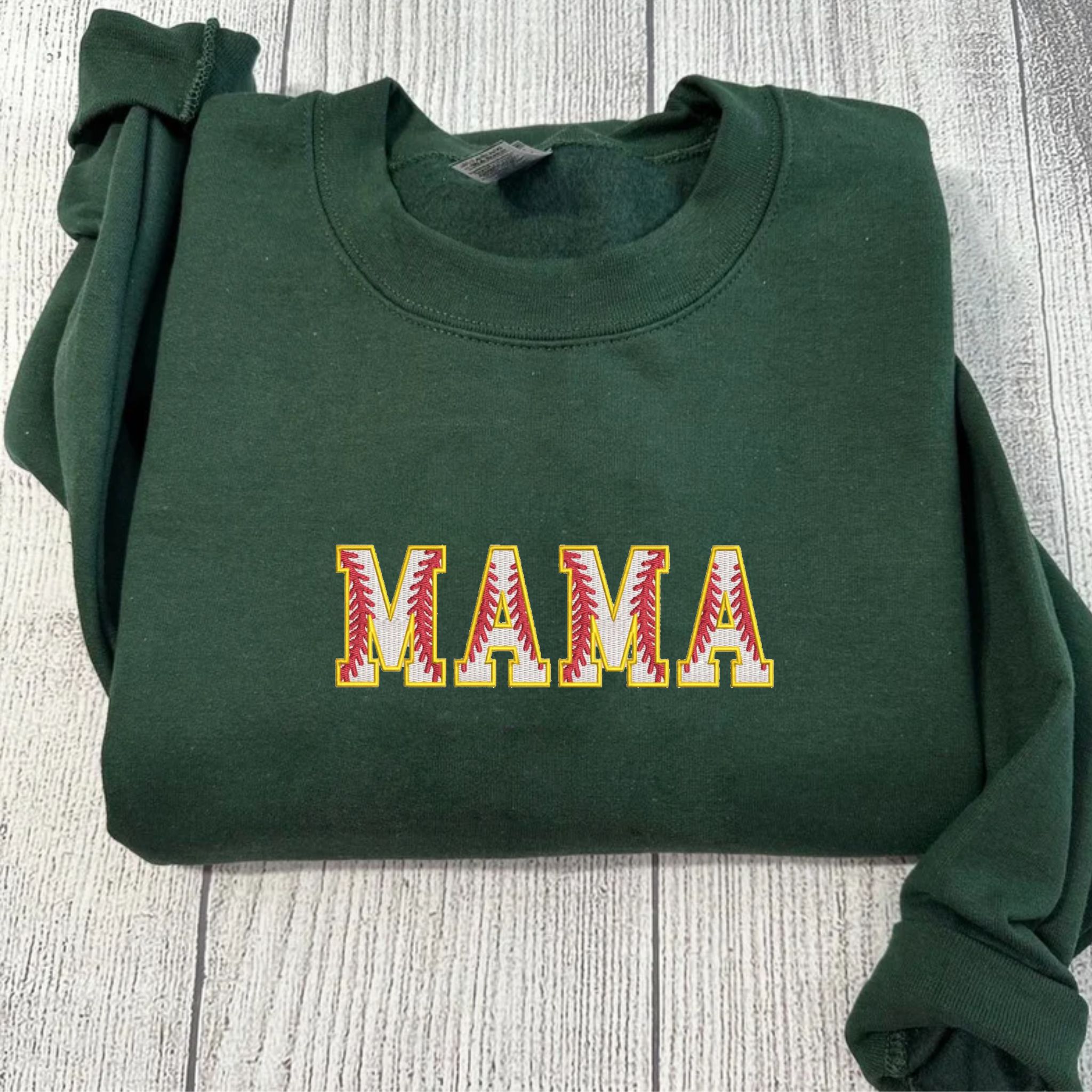 Custom Embroidered Mama Sweatshirt, Personalized Sweater With Embroidery Flower Letters, Thoughful Gift For Mother EM2