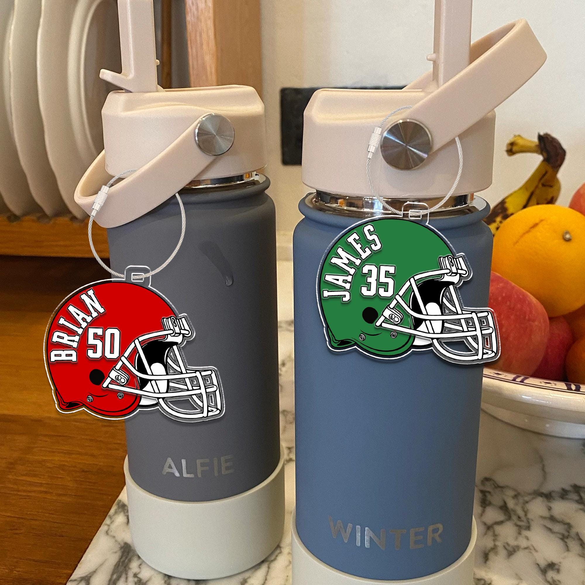 Custom Football Bag Tag, Football Team Keychain, Personalized Sport Bag Tag, Backpack Name Tag, Football Mom Gift, Football Lovers Gift  FB2308