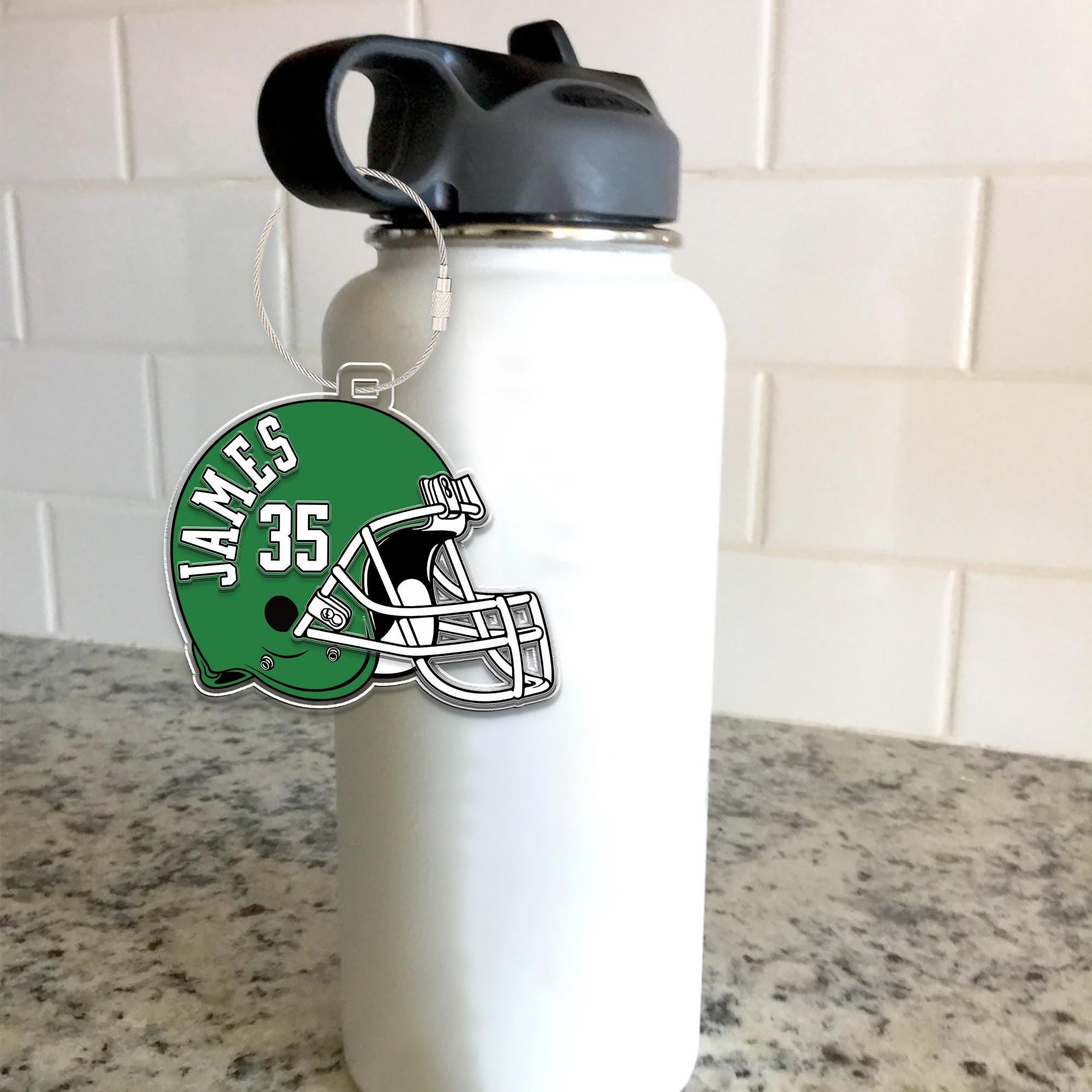 Custom Football Bag Tag, Football Team Keychain, Personalized Sport Bag Tag, Backpack Name Tag, Football Mom Gift, Football Lovers Gift  FB2308