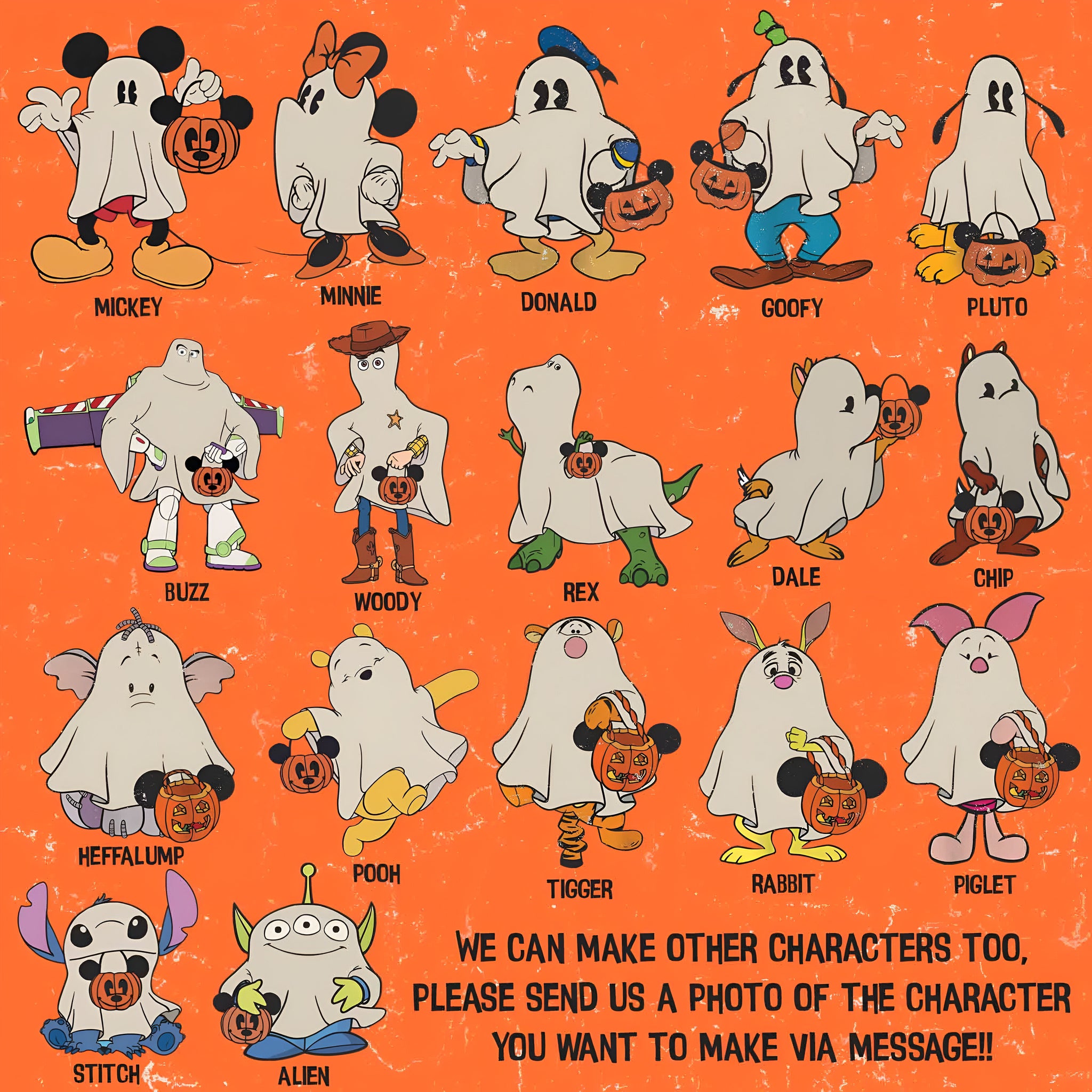 Customize Disney Characters Halloween Shirt, Mickey Ghost Shirt, Mickey's Not So Scary Halloween Party, Disney Halloween Trip Shirt