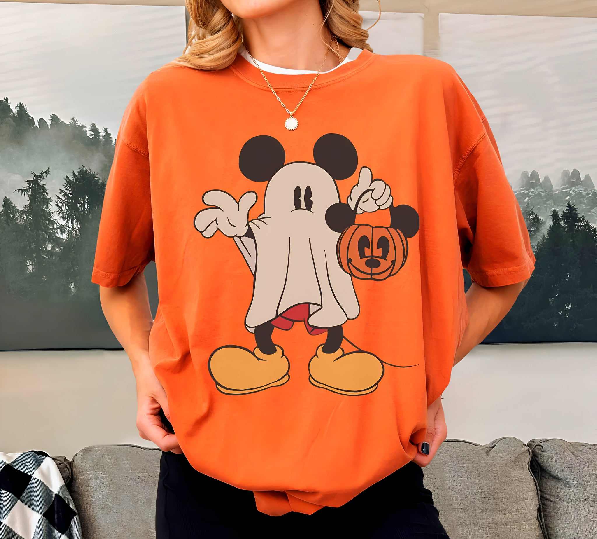 Customize Disney Characters Halloween Shirt, Mickey Ghost Shirt, Mickey's Not So Scary Halloween Party, Disney Halloween Trip Shirt