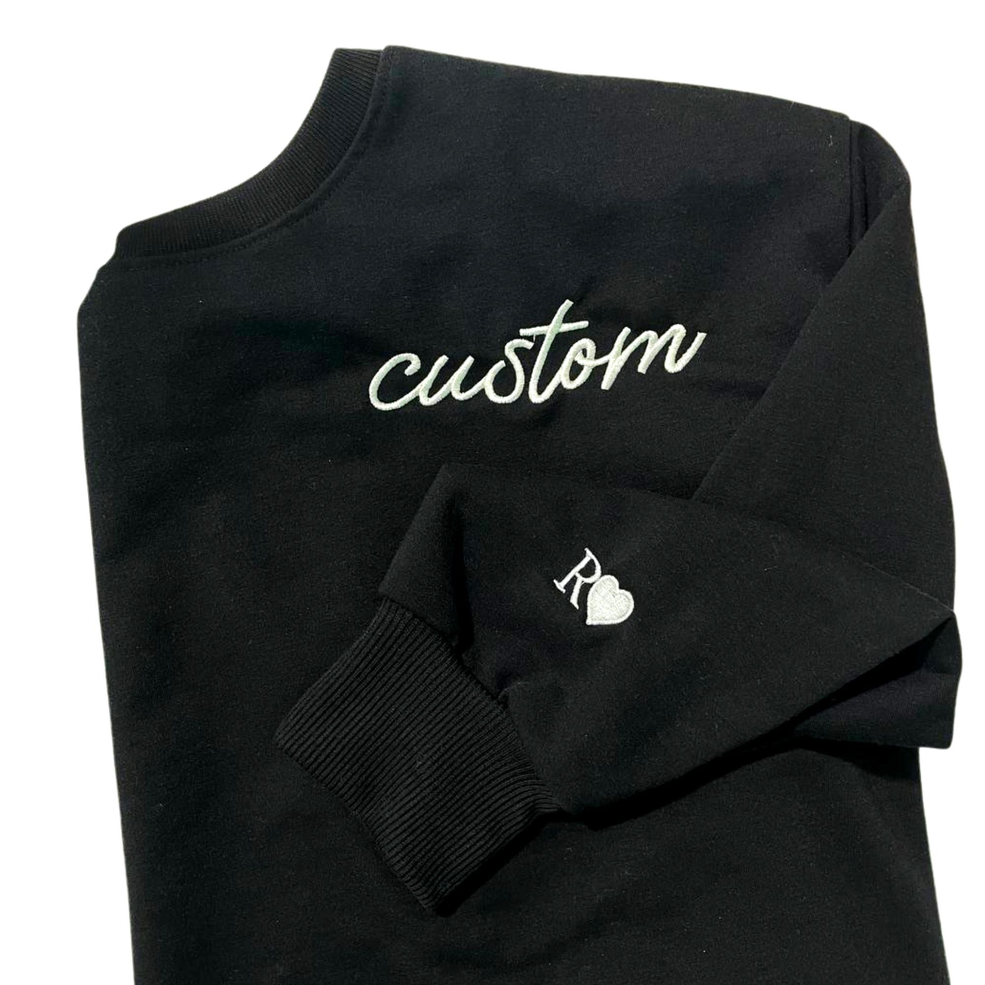 Custom Embroidered Sweatshirts, Hoodie - Personalized Crewnecks Wedding Gifts for Couple em3