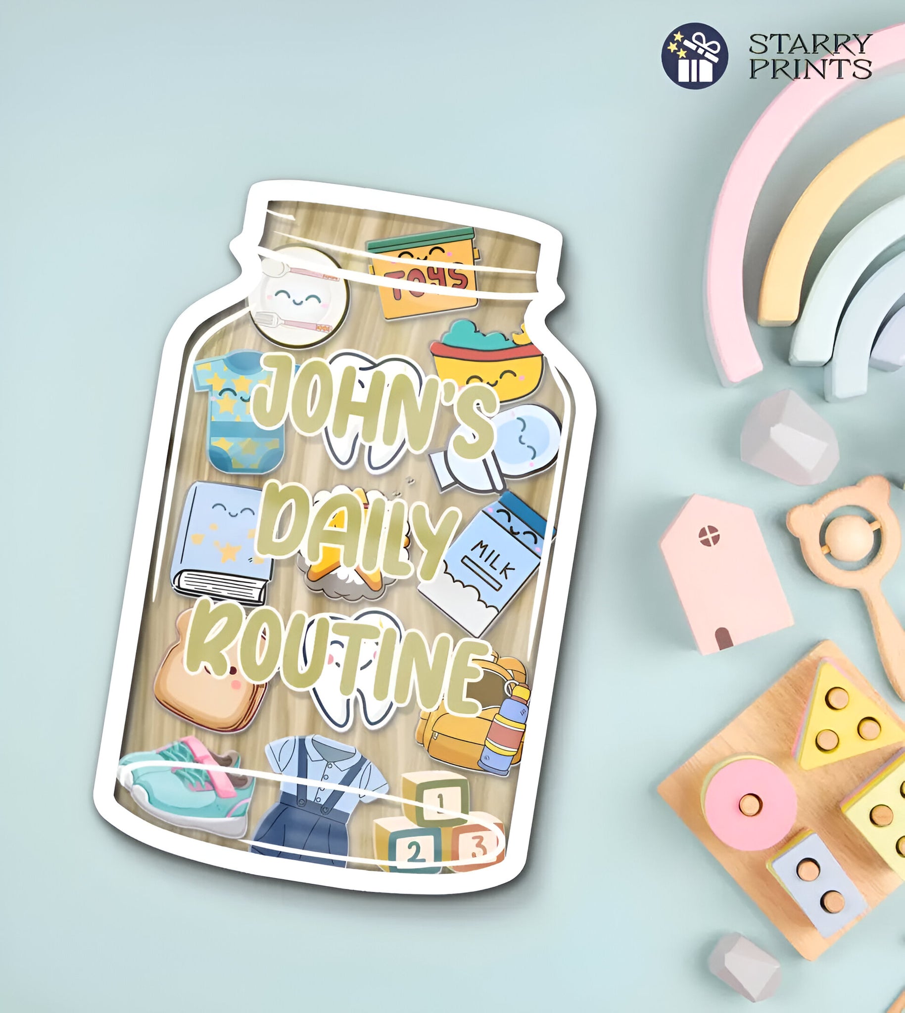 Customizable Kids' Reward Jar - Engaging Daily Routine Tracker & Positive Behavior Reinforcer Rejar