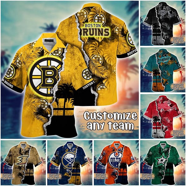 Customize Flower MLB Hawaii Shirt And Tshirt For Fans Custom Summer Aloha Shirt hacus1