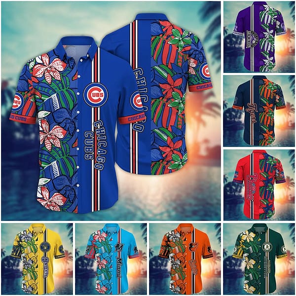 Customize Flower MLB Hawaii Shirt And Tshirt For Fans Summer Nights Aloha Shirt hacus1
