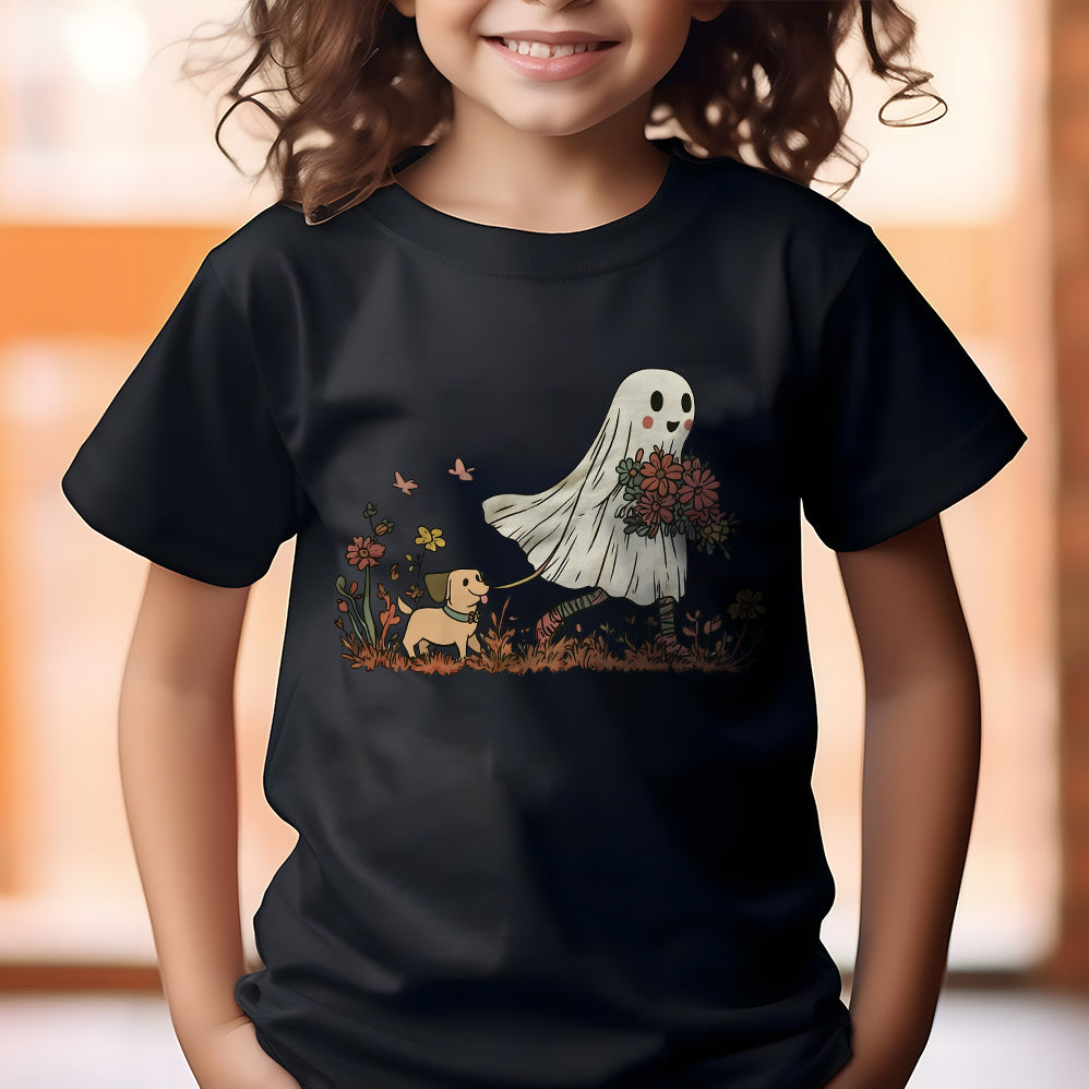 Cute dog mom T-shirt, Halloween dog T-shirt, retro halloween T-shirt, Ghost T-shirt, Ghost dog T-shirt, cute halloween T-shirt