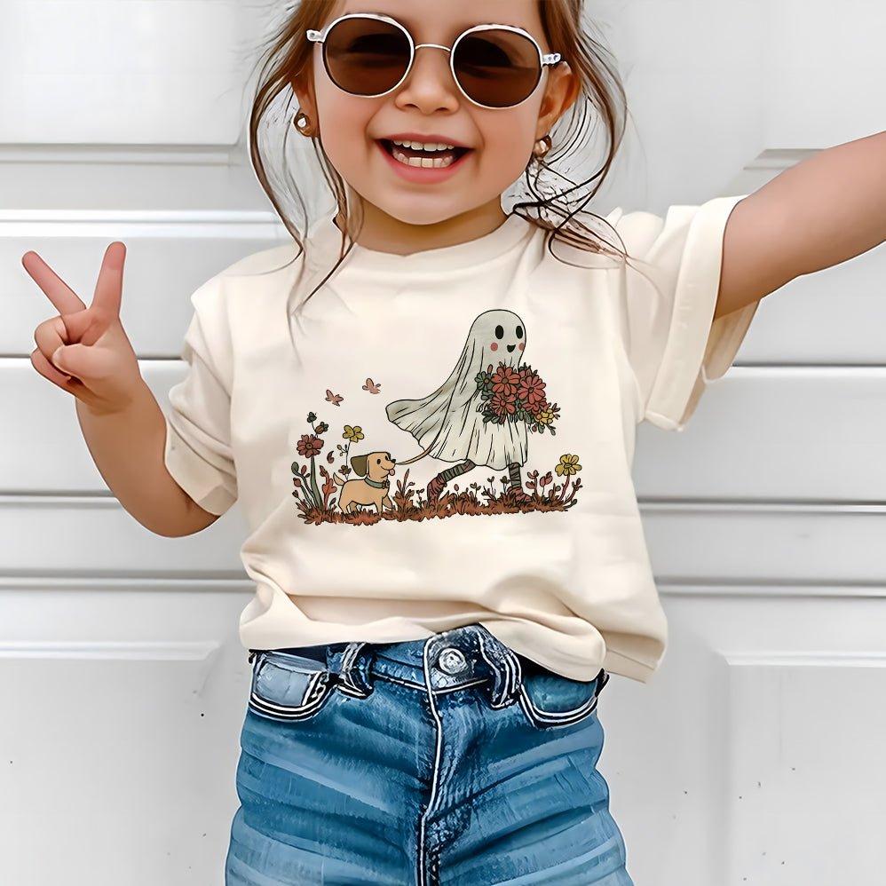 Cute dog mom T-shirt, Halloween dog T-shirt, retro halloween T-shirt, Ghost T-shirt, Ghost dog T-shirt, cute halloween T-shirt