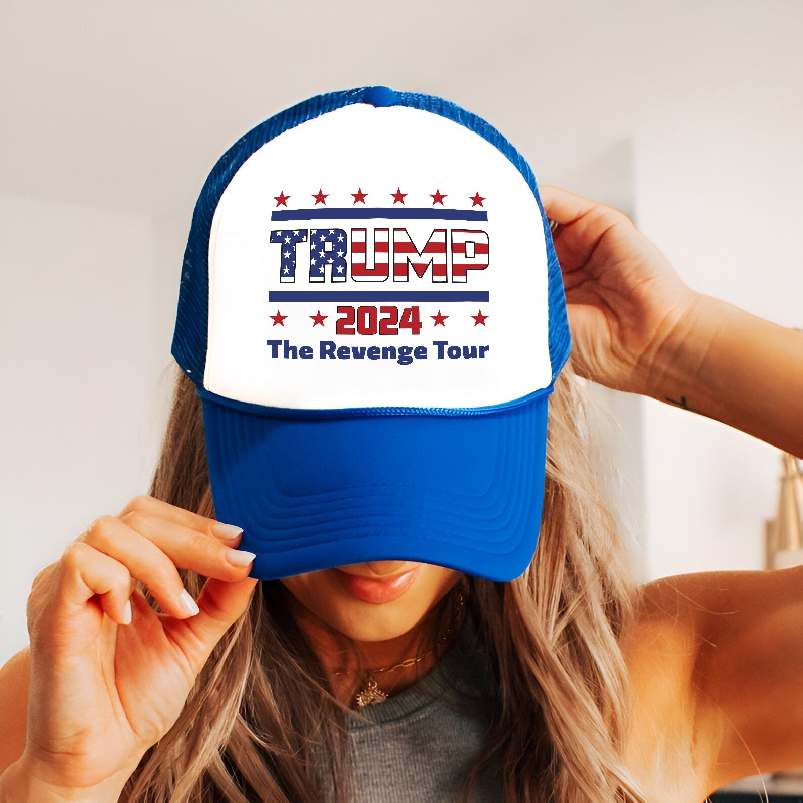 The Revenge Tour 2024 Trump Embroidered Hat Trucker Hat #28 Tu4