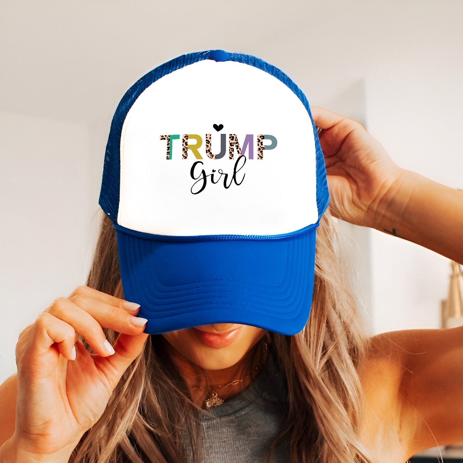 Trump Girl Embroidered Hat Trucker Hat #33 Tu4