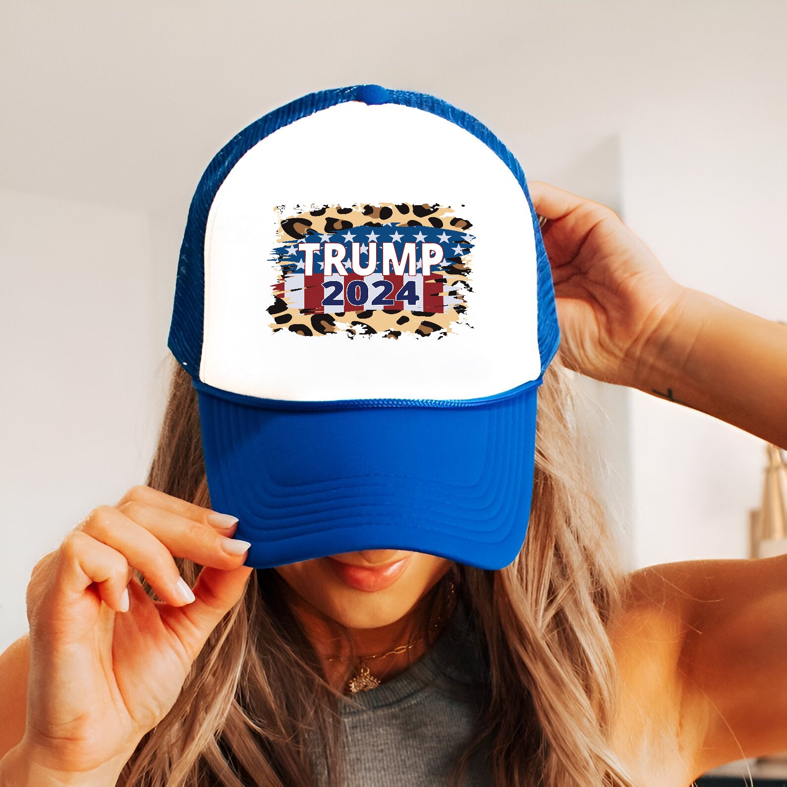 Trump 2024 Embroidered Hat Trucker Hat #9 Tu4