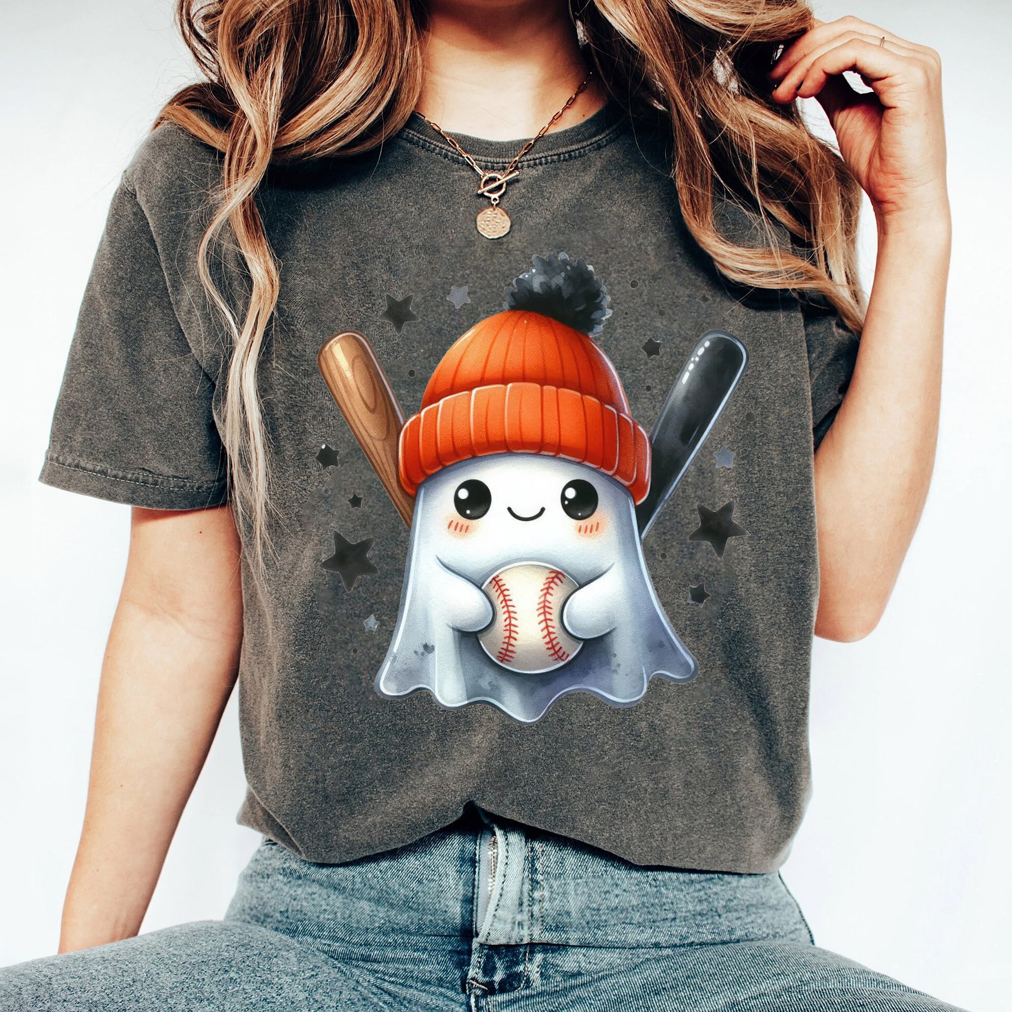 Halloween Ghost Shirt, Cute Ghost Shirt, Womens Halloween Shirt, Cute Fall Shirt, Spooky Season Shirt HW2507 18