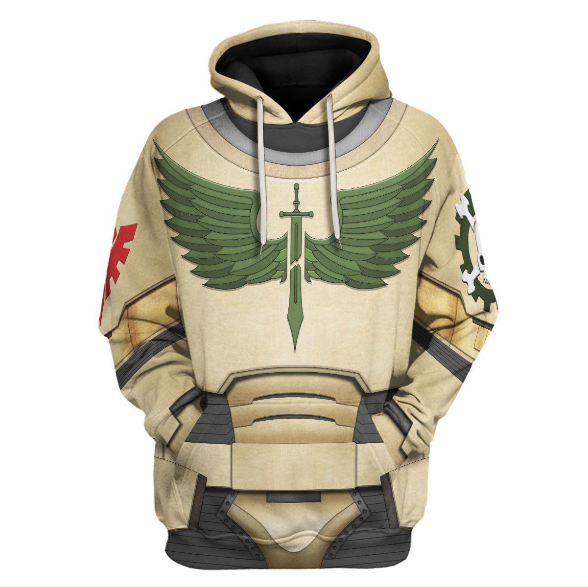 Dark Angel Warhammer Costume Hoodie Jogger, Dark Angel Space Marines Cosplay 3D Hoodie Pants, Warhammer 3D Tracksuit, Warhammer Game Outfit