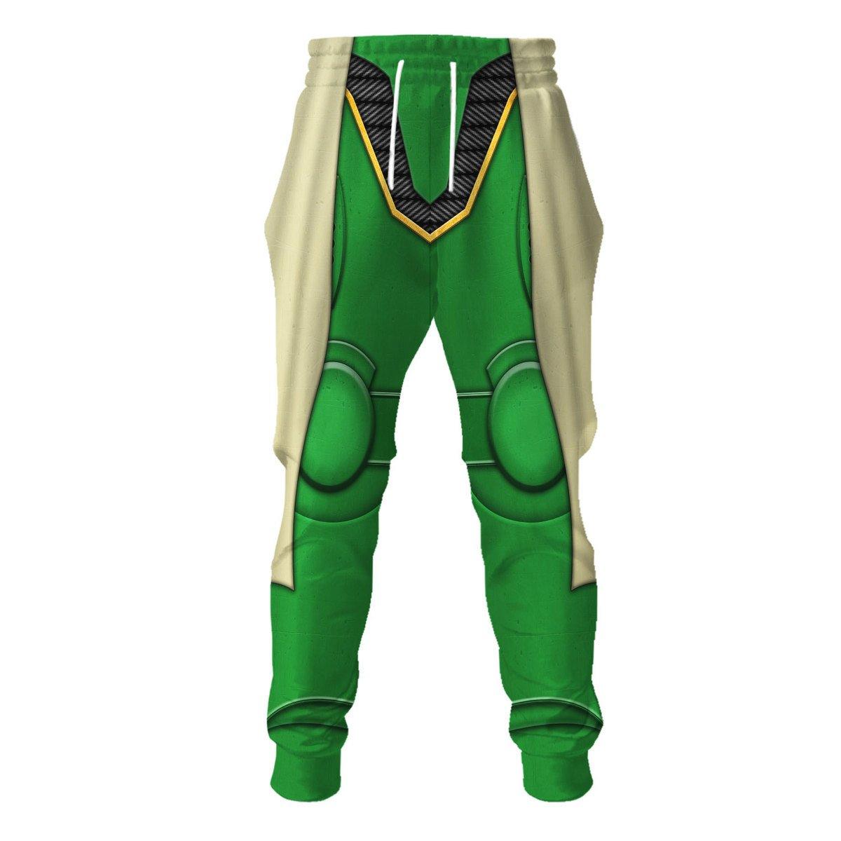 Dark Angels Captain Warhammer Costume Hoodie Jogger,Dark Angels Captain Marines Cosplay 3D Hoodie Pants, Warhammer 3D Tracksuit 