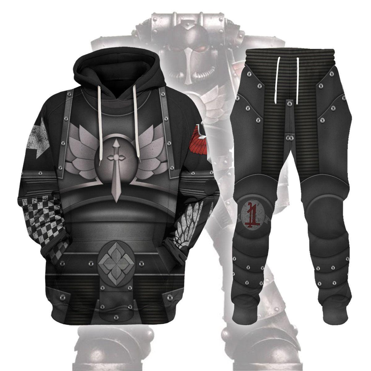 Dark Angels Legions Costume Hoodie Jogger, Dark Angels Legions Cosplay 3D Hoodie Pants, Warhammer 3D Tracksuit , TQT5