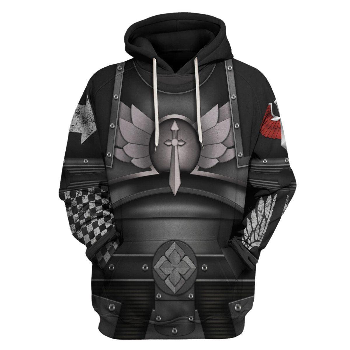 Dark Angels Legions Costume Hoodie Jogger, Dark Angels Legions Cosplay 3D Hoodie Pants, Warhammer 3D Tracksuit , TQT5