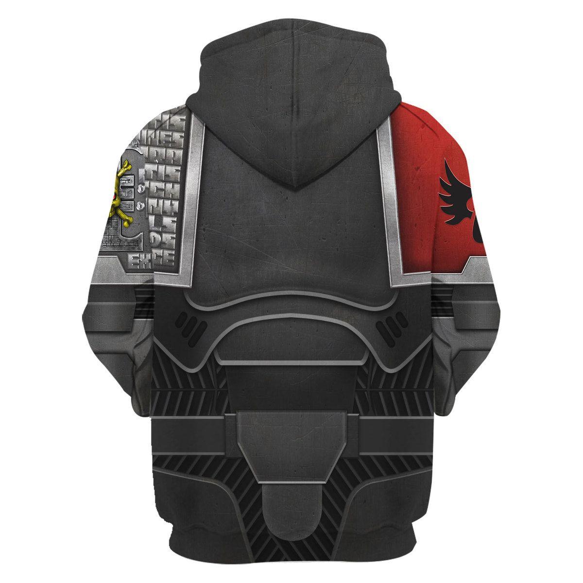 Deatwatch Blood Angels Warhammer Costume Hoodie Jogger,Deatwatch Blood Angels Space Marines Cosplay 3D Hoodie Pants, Warhammer 3D Tracksuit, Warhammer Game Outfit TQT1