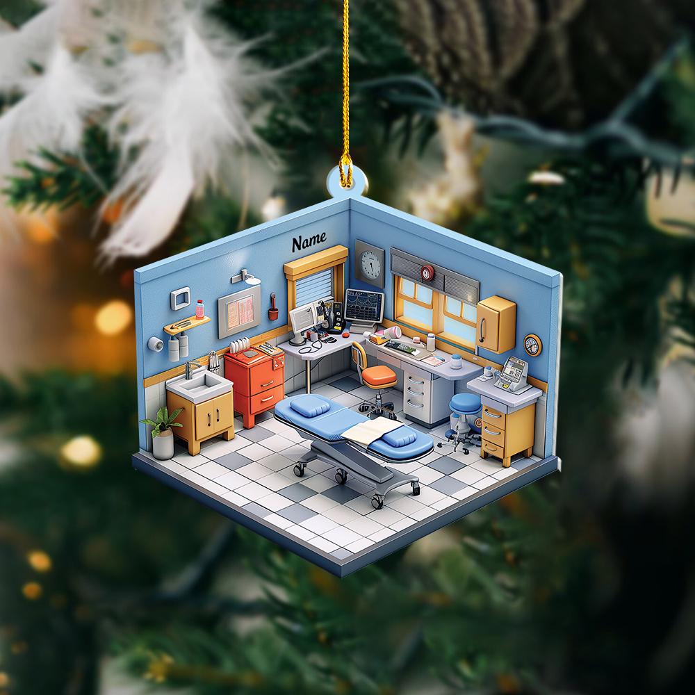 Dental Clinic Christmas Ornament, Dentist Gift, Dental Office, Dental Clinic Car Ornament, Dental Hygienist Gift Christmas Gift 1 HAOR0611