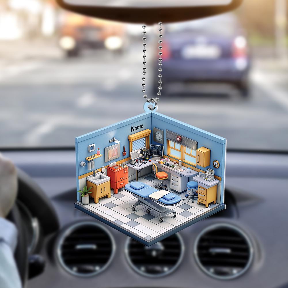 Dental Clinic Christmas Ornament, Dentist Gift, Dental Office, Dental Clinic Car Ornament, Dental Hygienist Gift Christmas Gift 1 HAOR0611