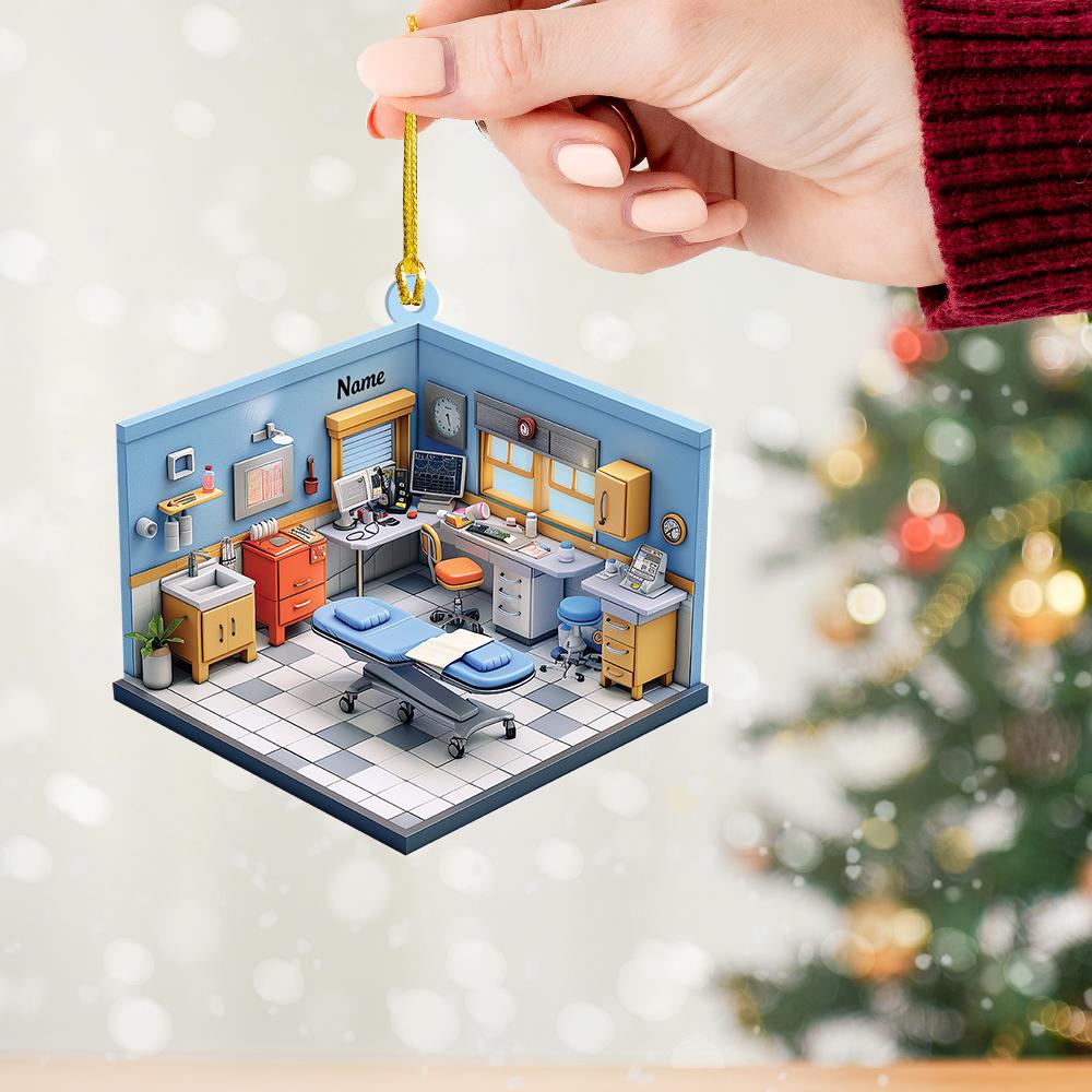 Dental Clinic Christmas Ornament, Dentist Gift, Dental Office, Dental Clinic Car Ornament, Dental Hygienist Gift Christmas Gift 1 HAOR0611