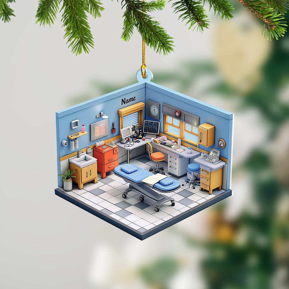 Dental Clinic Christmas Ornament, Dentist Gift, Dental Office, Dental Clinic Car Ornament, Dental Hygienist Gift Christmas Gift 1 HAOR0611