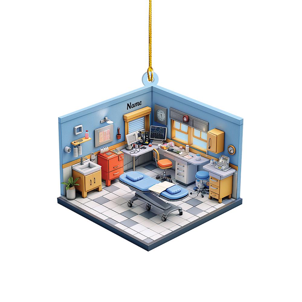 Dental Clinic Christmas Ornament, Dentist Gift, Dental Office, Dental Clinic Car Ornament, Dental Hygienist Gift Christmas Gift 1 HAOR0611