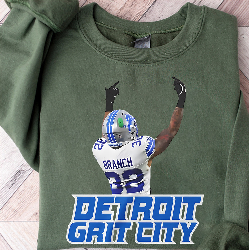 Detroit Brian Branch Middle Finger Shirt, Sweatshirt, Hoodie, High-Quality Vintage-Inspired Design, Perfect Gift for Lions Fans V2, Detroit Football