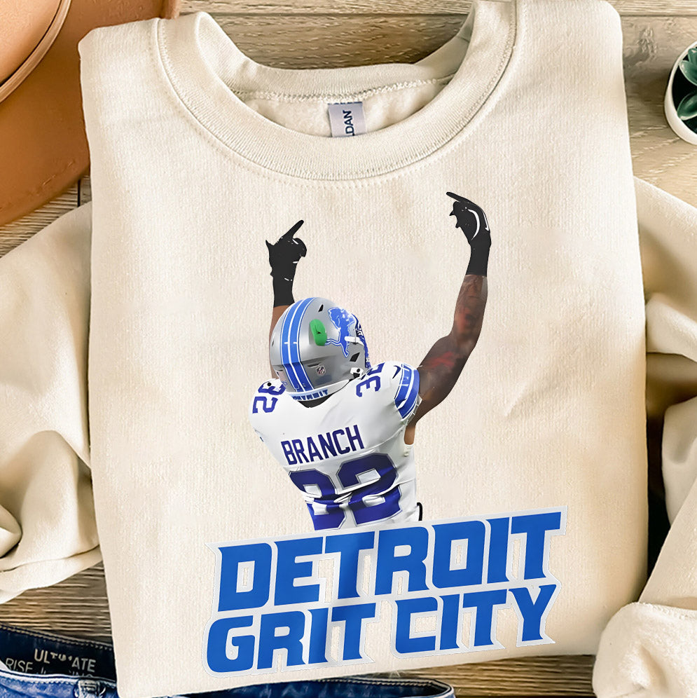 Detroit Brian Branch Middle Finger Shirt, Sweatshirt, Hoodie, High-Quality Vintage-Inspired Design, Perfect Gift for Lions Fans V2, Detroit Football