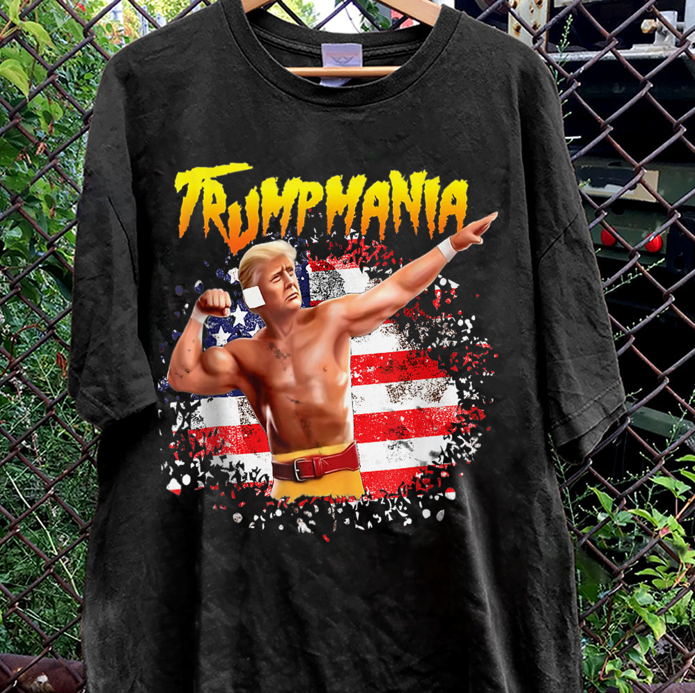 Donald Trump Hulk Hogan Maga Shirt, Trumpamania T-Shirt, Patriotic Shirt, USA Pride Tee, Political Statement Shirt , Vote Trump 2024