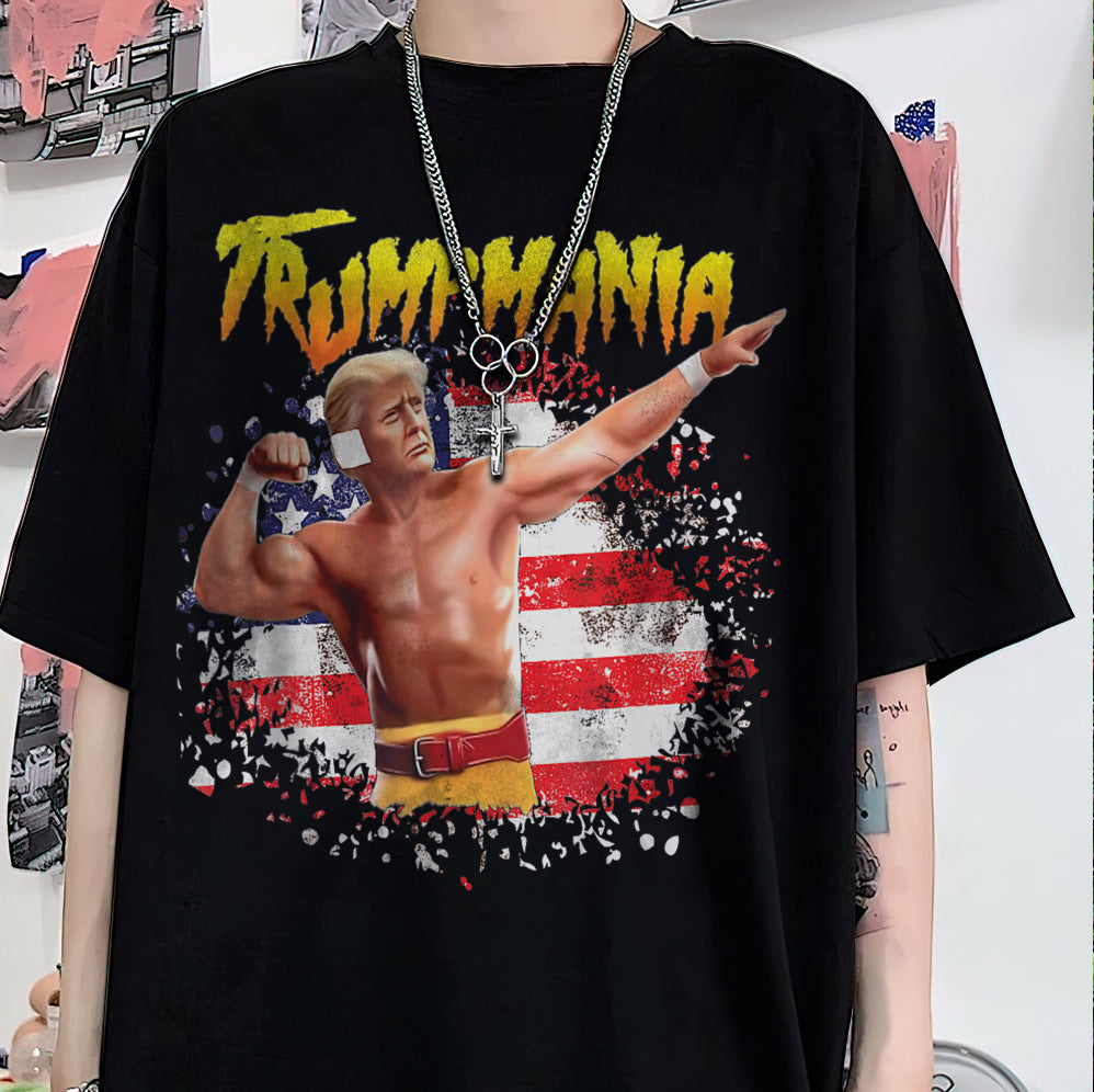Donald Trump Hulk Hogan Maga Shirt, Trumpamania T-Shirt, Patriotic Shirt, USA Pride Tee, Political Statement Shirt , Vote Trump 2024