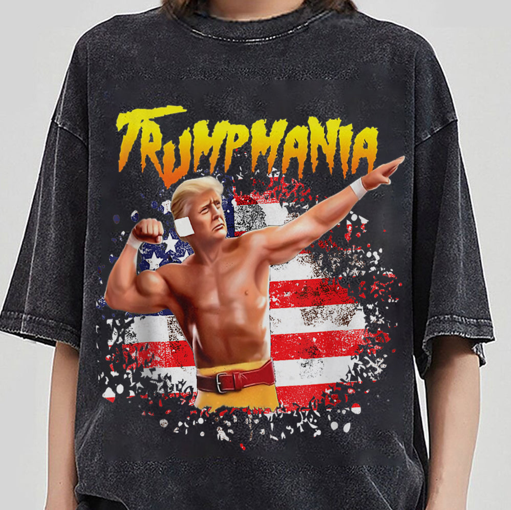 Donald Trump Hulk Hogan Maga Shirt, Trumpamania T-Shirt, Patriotic Shirt, USA Pride Tee, Political Statement Shirt , Vote Trump 2024