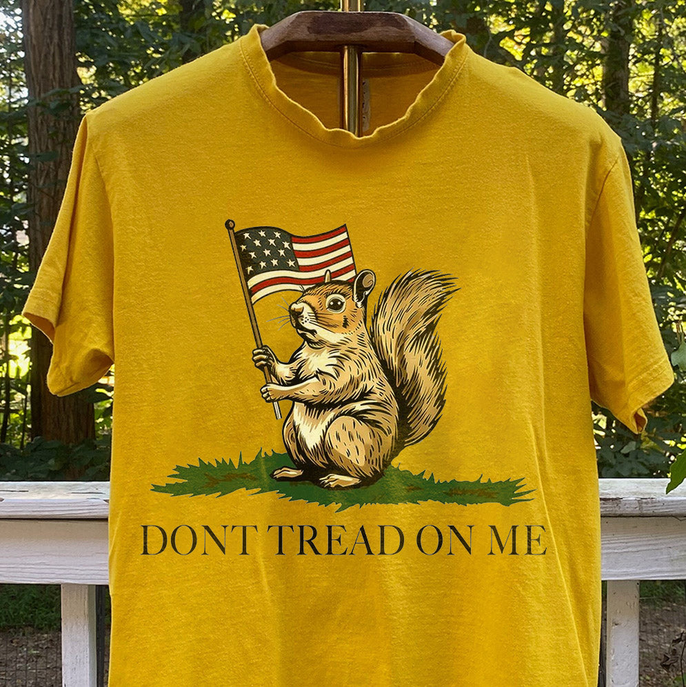 Don't Tread On Me Shirt - Dont Tread On Me Squirrel Shirt, Justice For Peanut The Squirrel Tee, Gadsden Flag shirt, American Patriotic Shirt