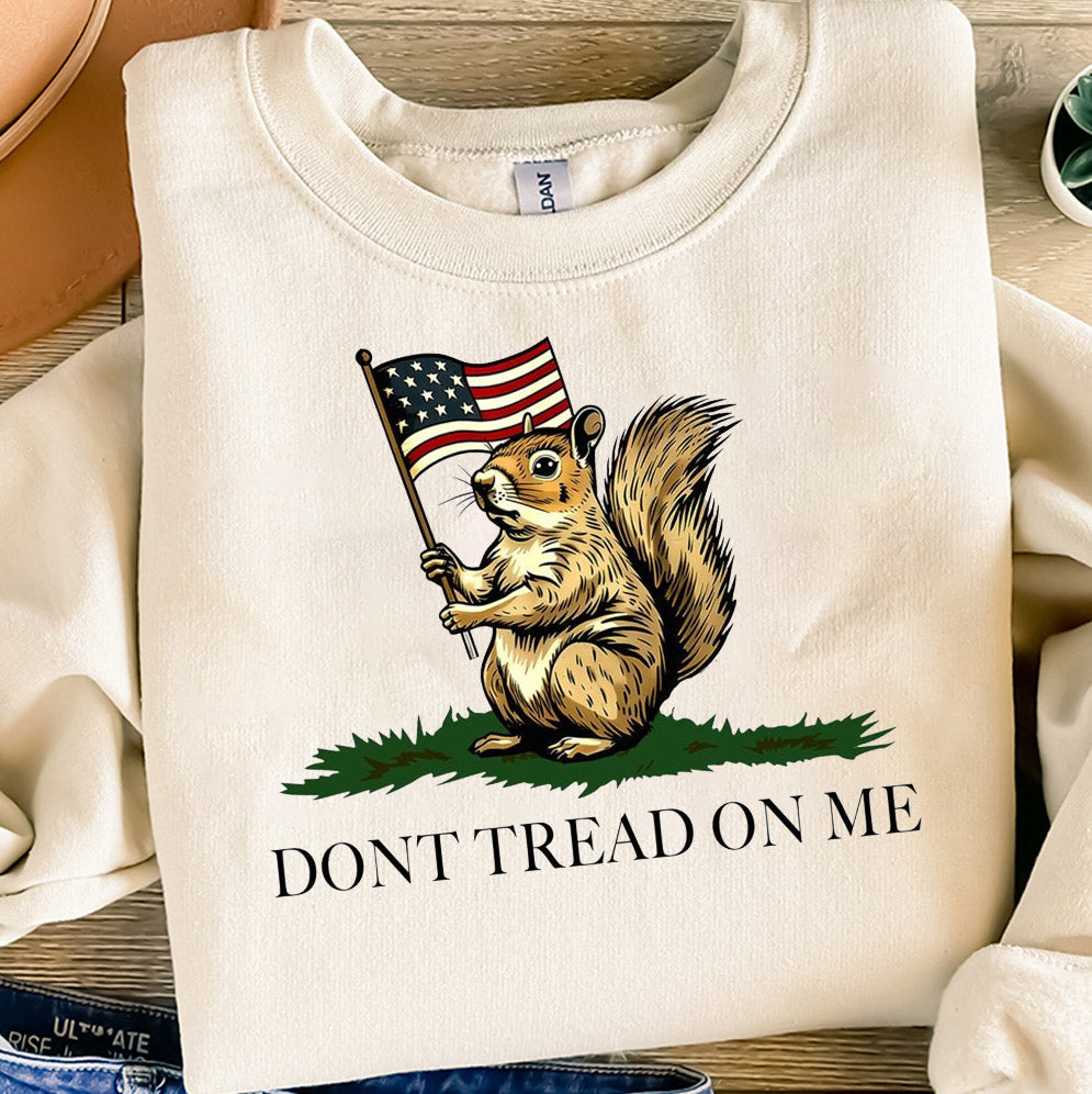 Don't Tread On Me Shirt - Dont Tread On Me Squirrel Shirt, Justice For Peanut The Squirrel Tee, Gadsden Flag shirt, American Patriotic Shirt