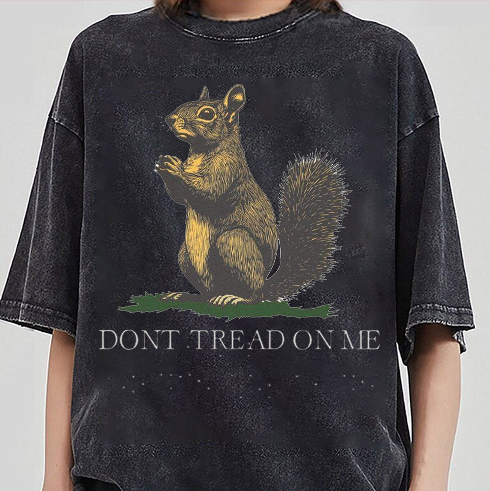 Don't Tread On Me Shirt - Dont Tread On Me Squirrel Shirt, Justice For Peanut The Squirrel Tee V2, Gadsden Flag shirt, American Patriotic Shirt