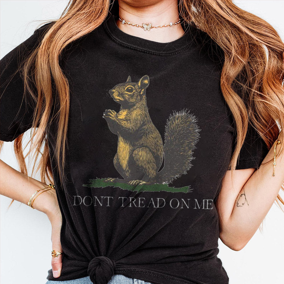 Don't Tread On Me Shirt - Dont Tread On Me Squirrel Shirt, Justice For Peanut The Squirrel Tee V2, Gadsden Flag shirt, American Patriotic Shirt