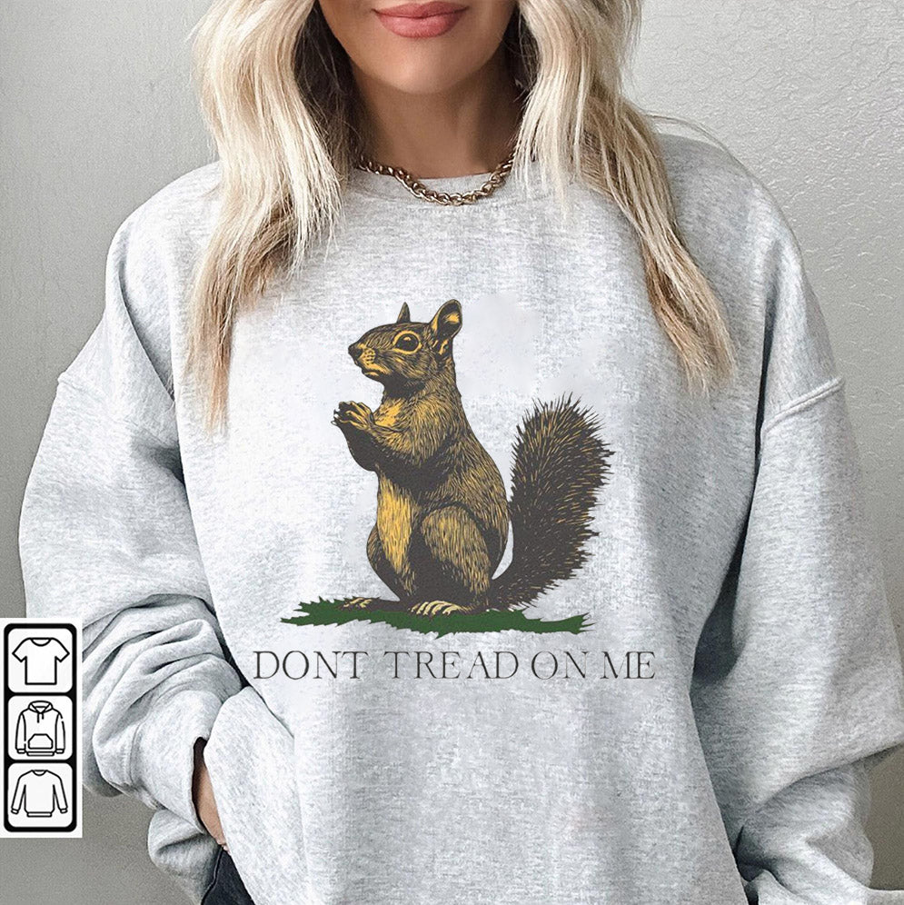 Don't Tread On Me Shirt - Dont Tread On Me Squirrel Shirt, Justice For Peanut The Squirrel Tee V2, Gadsden Flag shirt, American Patriotic Shirt